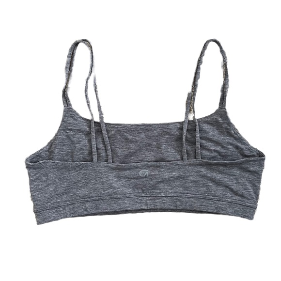 GapFit Breathe Respirant Low Support Grey Strappy Sports Bra Size Large - Picture 5 of 5
